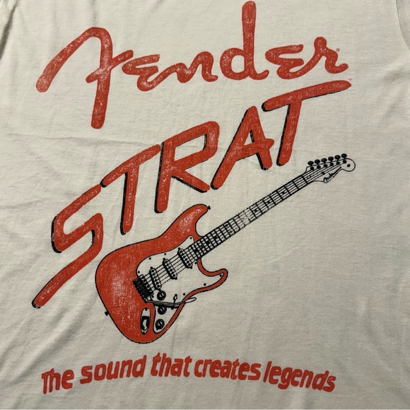 Free People Daydreamer Fender Strat Oversized Ringer Tee Womens XS - Picture 10 of 15